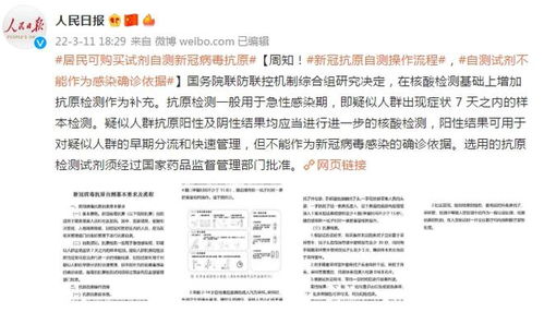周知 新冠抗原自測操作流程與重要提醒